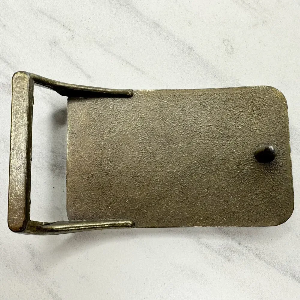 Vintage Shriners Fez Belt Buckle Red White Insert Masonic ✨